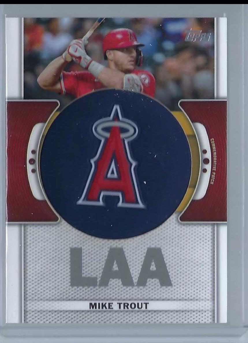 2023 Topps Team Logo Patch Mike Trout #TLP-MT card