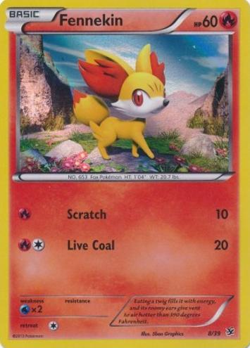 Fennekin 2013 Pokemon XY Kalos Starter