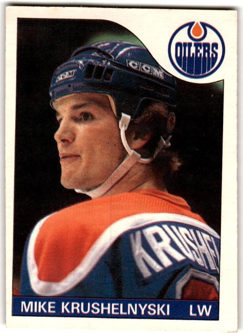 1985 O-Pee-Chee Mike Krushelnyski #49 card