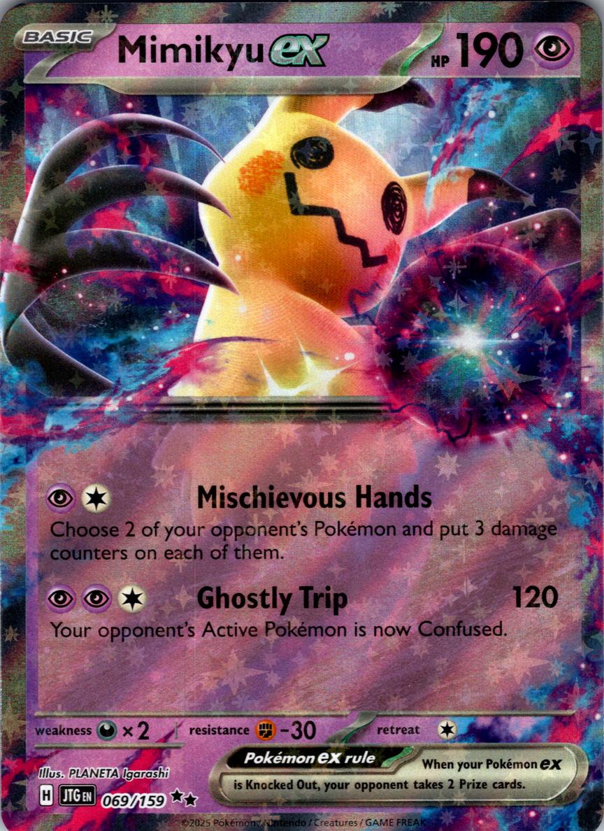 Mimikyu EX 2025 Pokemon Scarlet & Violet Journey Together