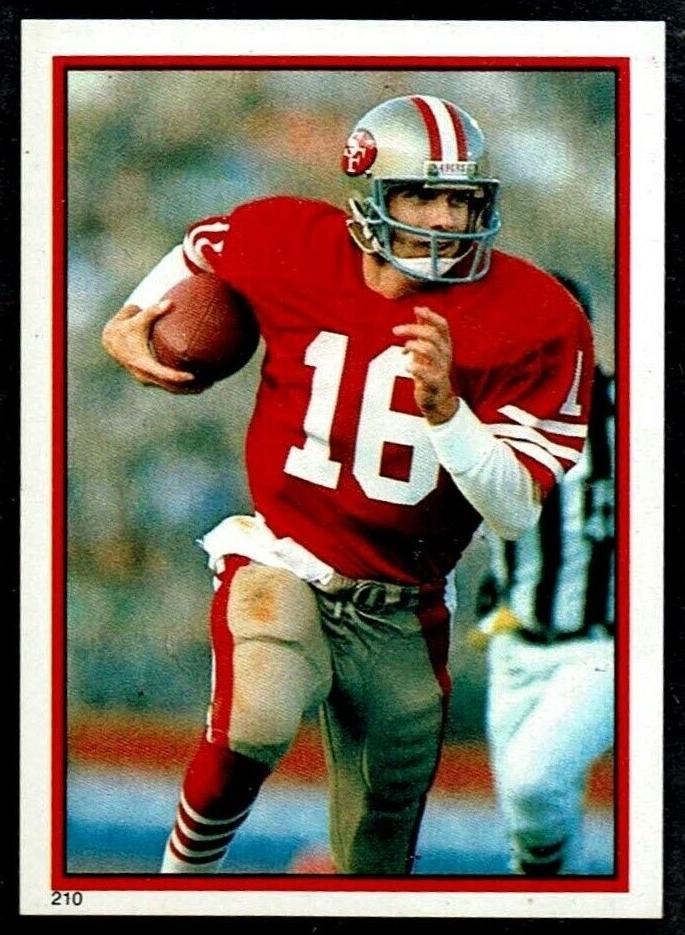 1985 Topps Joe Montana #210 card