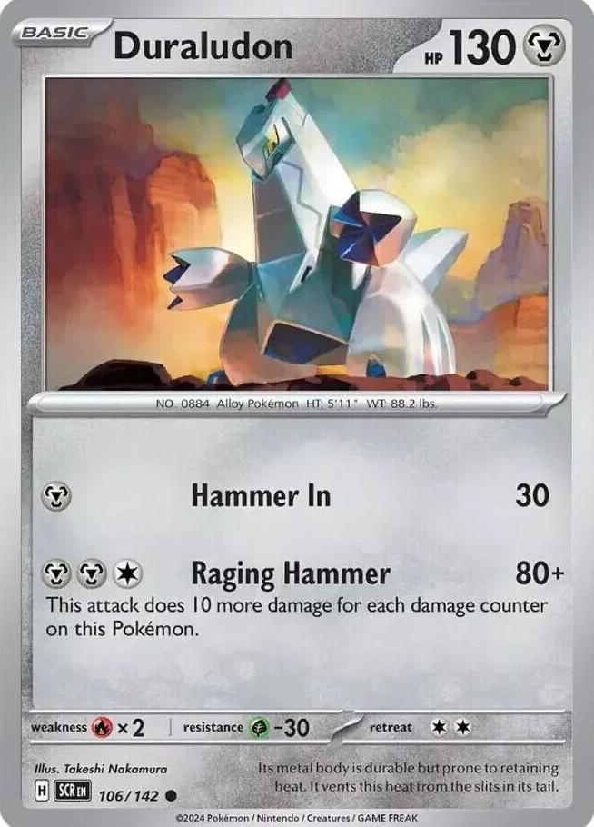 Duraludon 2024 Pokemon Scarlet & Violet Stellar Crown