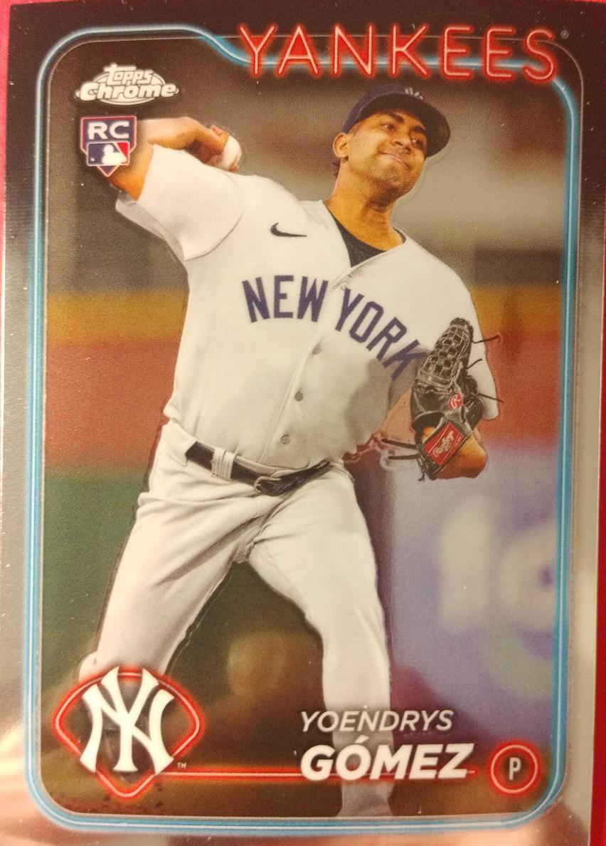 Yoendrys Gomez 2024 Topps Chrome Baseball card