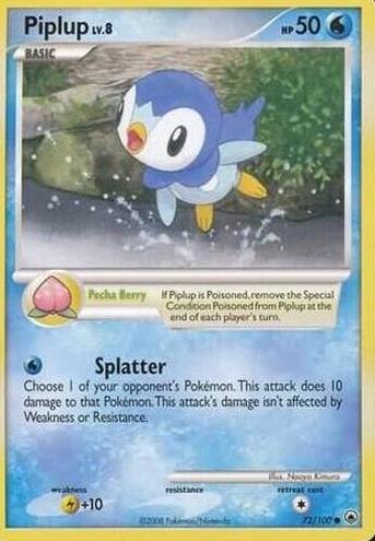 Piplup 2008 Pokemon Diamond & Pearl Majestic Dawn