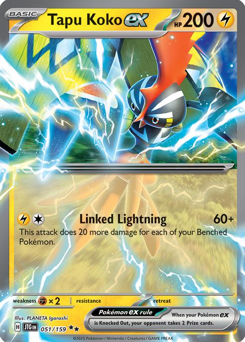 Tapu Koko EX 2025 Pokemon Scarlet & Violet Journey Together