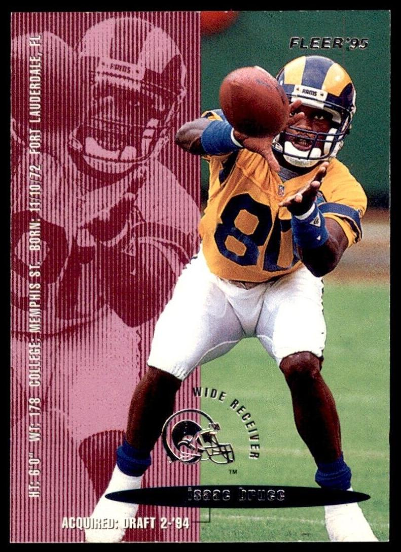 1995 Fleer Isaac Bruce #202 card