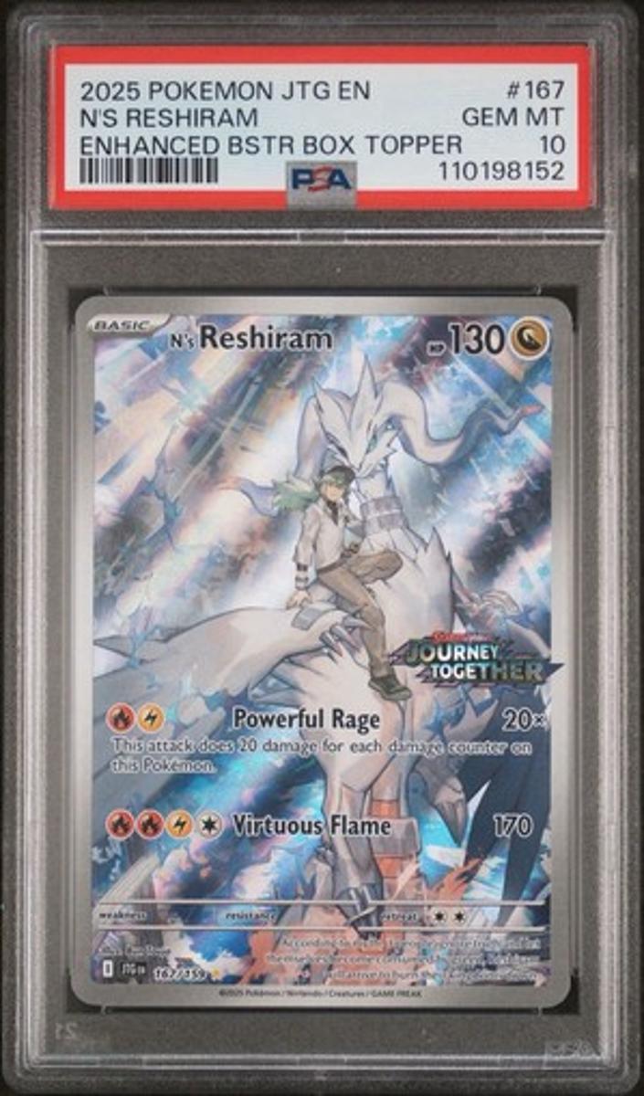 N's Reshiram 2025 Pokemon Scarlet & Violet Journey Together Stamped