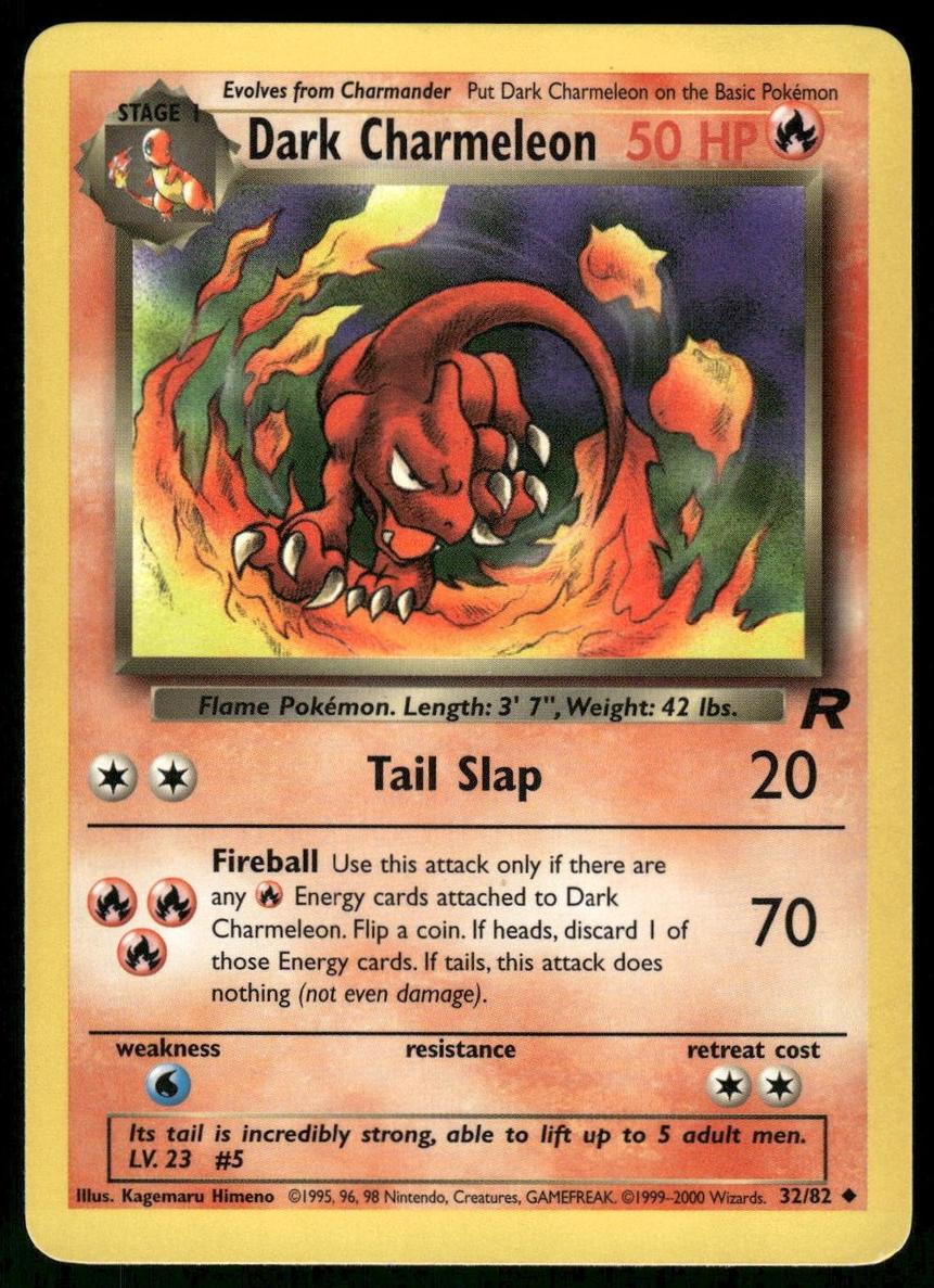 Dark Charmeleon 2000 Pokemon Team Rocket