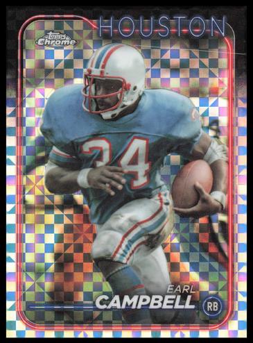 2024 Topps Chrome Earl Campbell #186 card