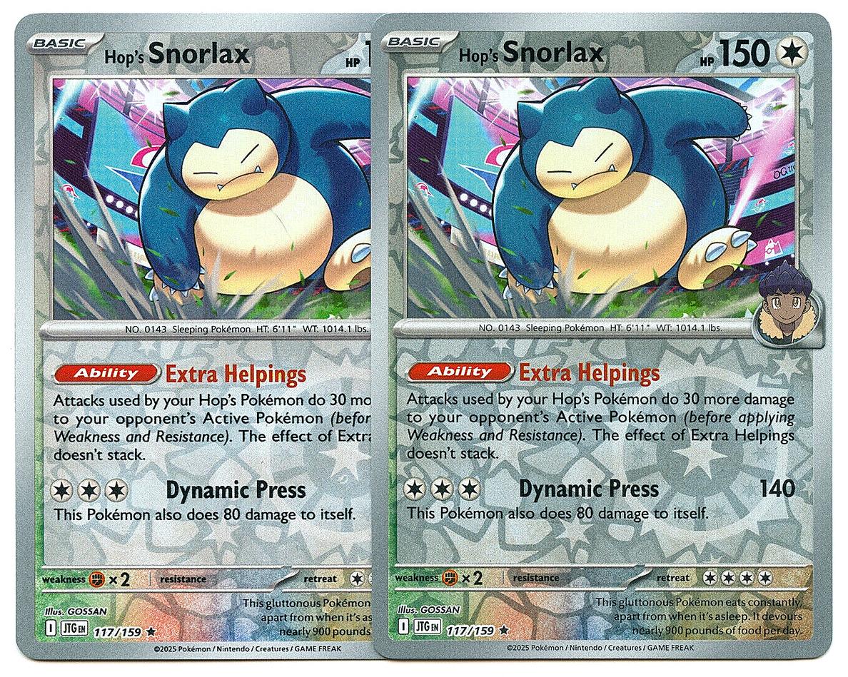 Hop's Snorlax 2025 Pokemon Scarlet & Violet Journey Together Reverse Holo