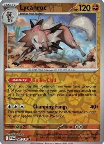 Lycanroc 2025 Pokemon Scarlet & Violet Journey Together Reverse Holo