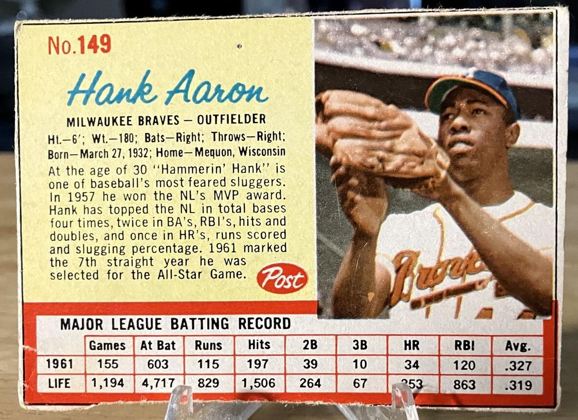 1962 Hank Aaron #149