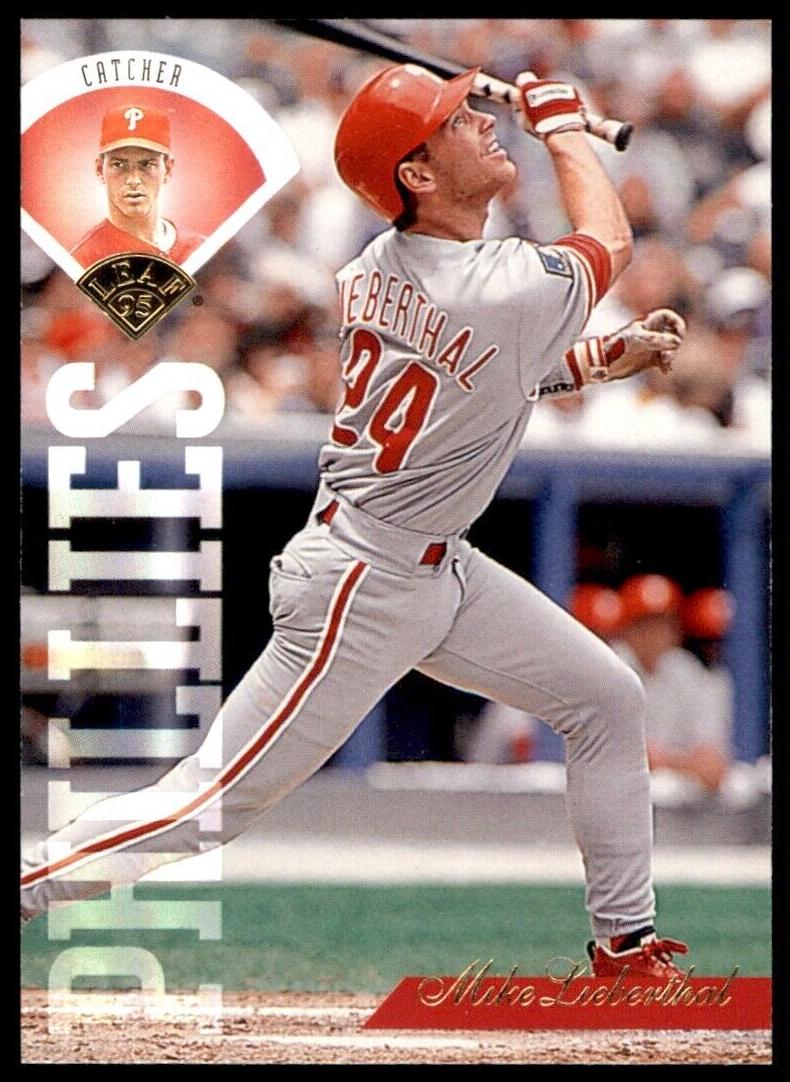 1995 Leaf Mike Lieberthal #65 card