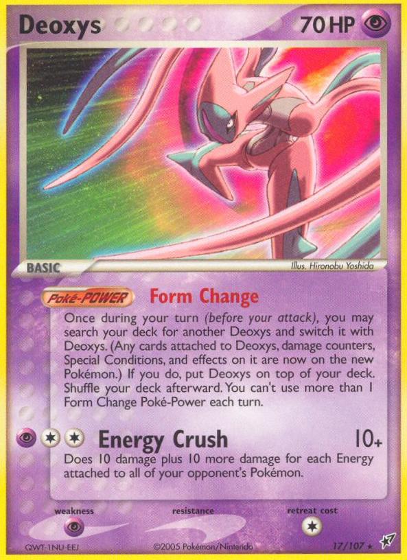 Deoxys 2005 Pokemon EX Deoxys