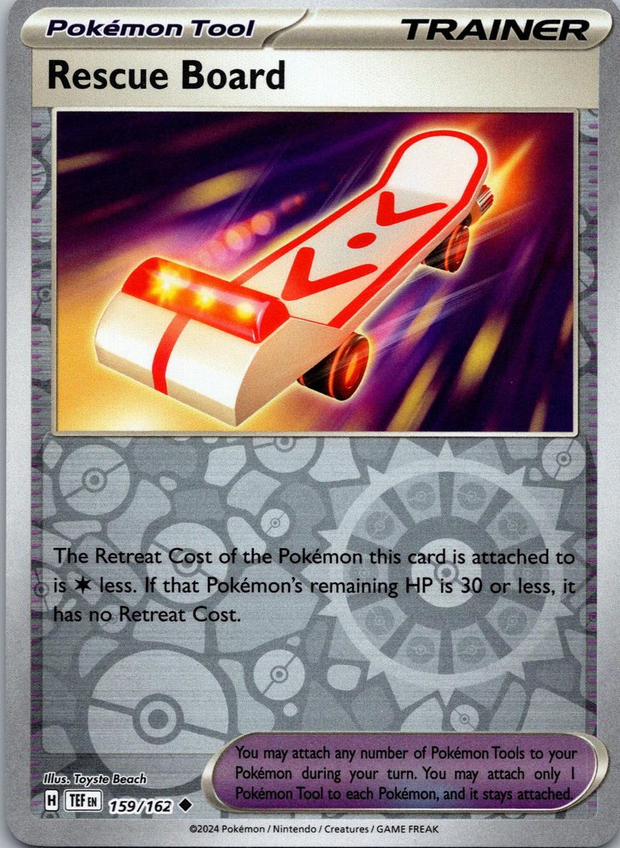 Rescue Board 2025 Pokemon Scarlet & Violet Prismatic Evolutions