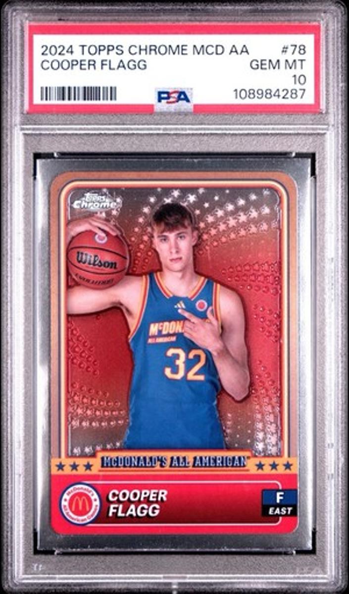 Cooper Flagg 2024 Topps Chrome McDonald's All American Basketball