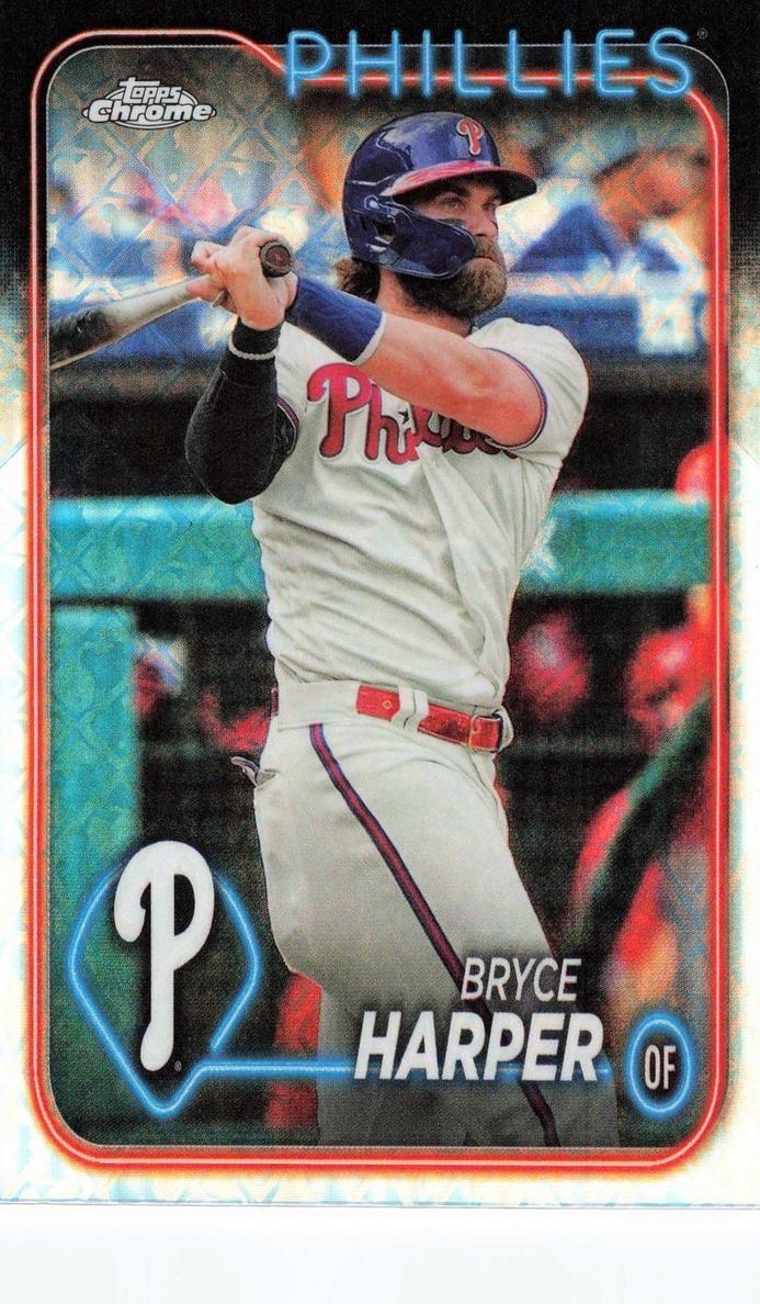 2024 Topps Chrome Logofractor Bryce Harper #62 card