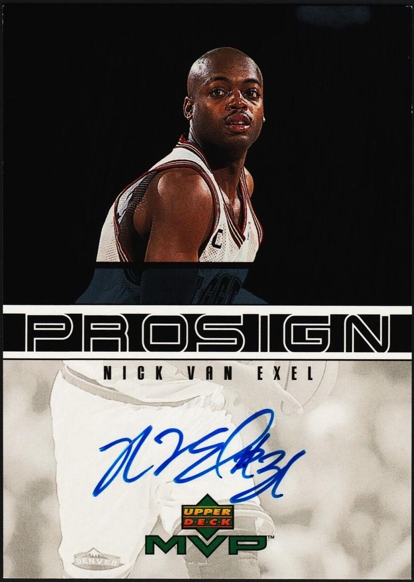 1999 Upper Deck MVP Nick Van Exel #NV card