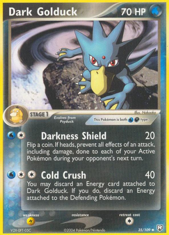 Dark Golduck 2004 Pokemon EX Team Rocket Returns