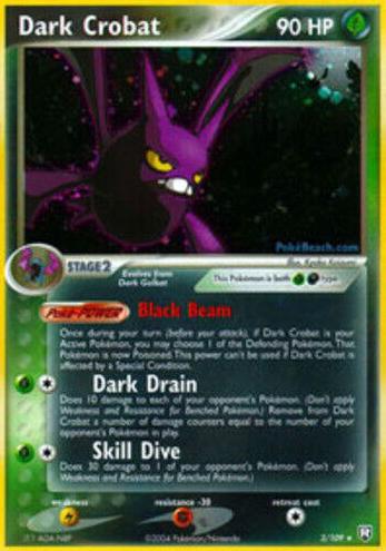 Dark Crobat 2004 Pokemon EX Team Rocket Returns