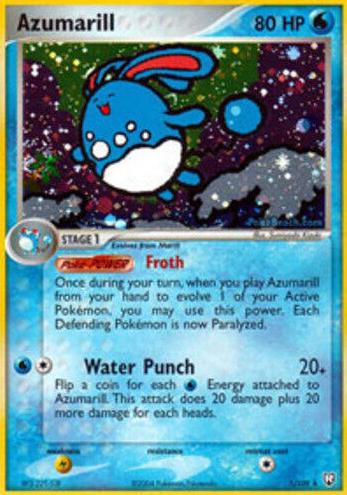 Azumarill 2004 Pokemon EX Team Rocket Returns