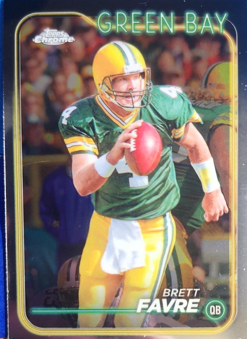 Brett Favre 2024 Topps Chrome Football card