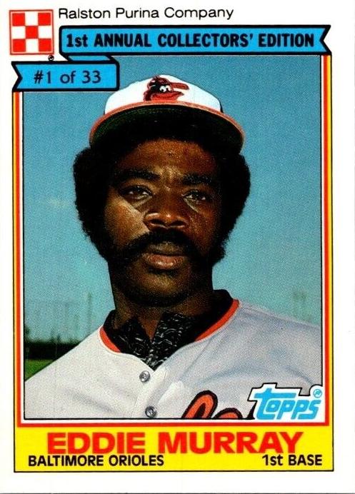 1984 Ralston Purina Eddie Murray #1 card