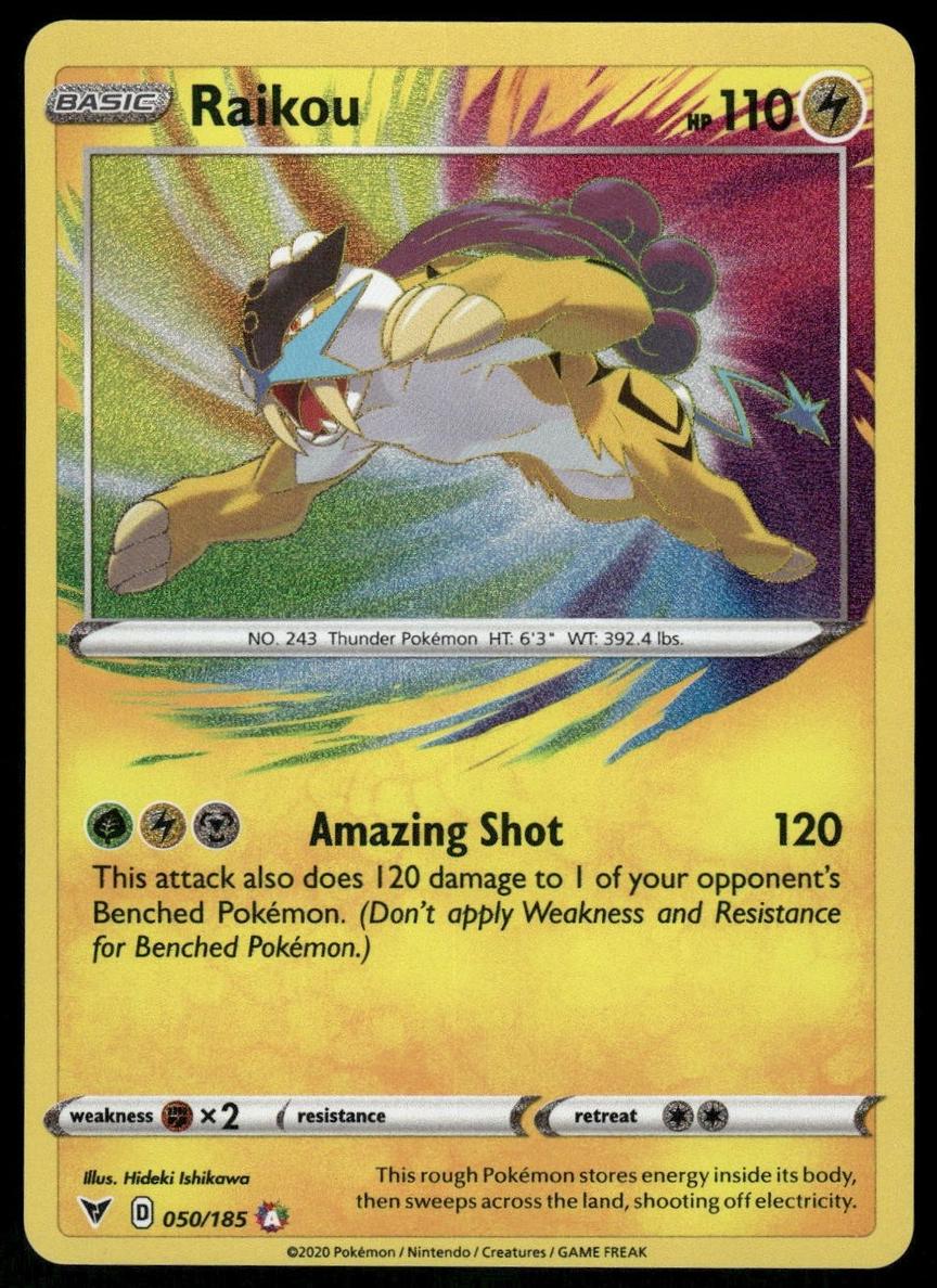Raikou 2020 Pokemon Vivid Voltage