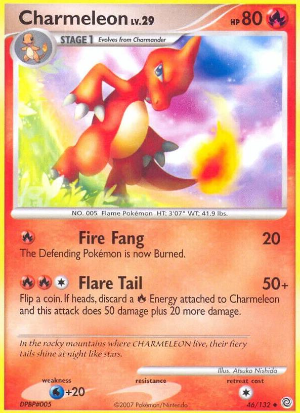 Charmeleon 2007 Pokemon Diamond & Pearl Secret Wonders