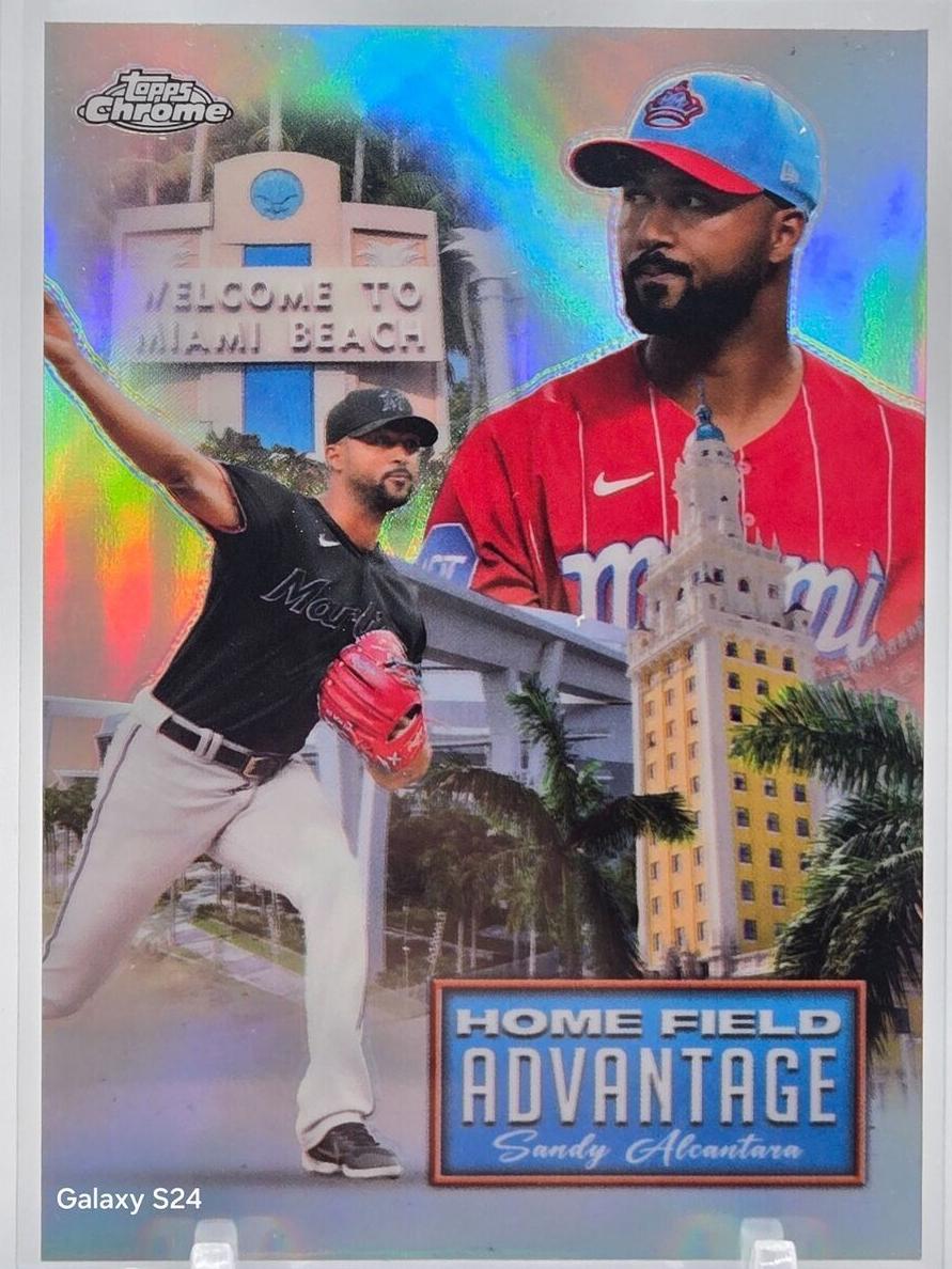 2024 Topps Chrome Update Home Field Advantage Sandy Alcantara #HFAC-20 card