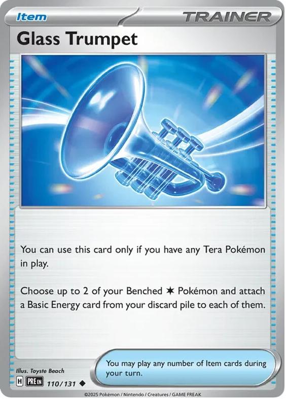 Glass Trumpet 2025 Pokemon Scarlet & Violet Prismatic Evolutions