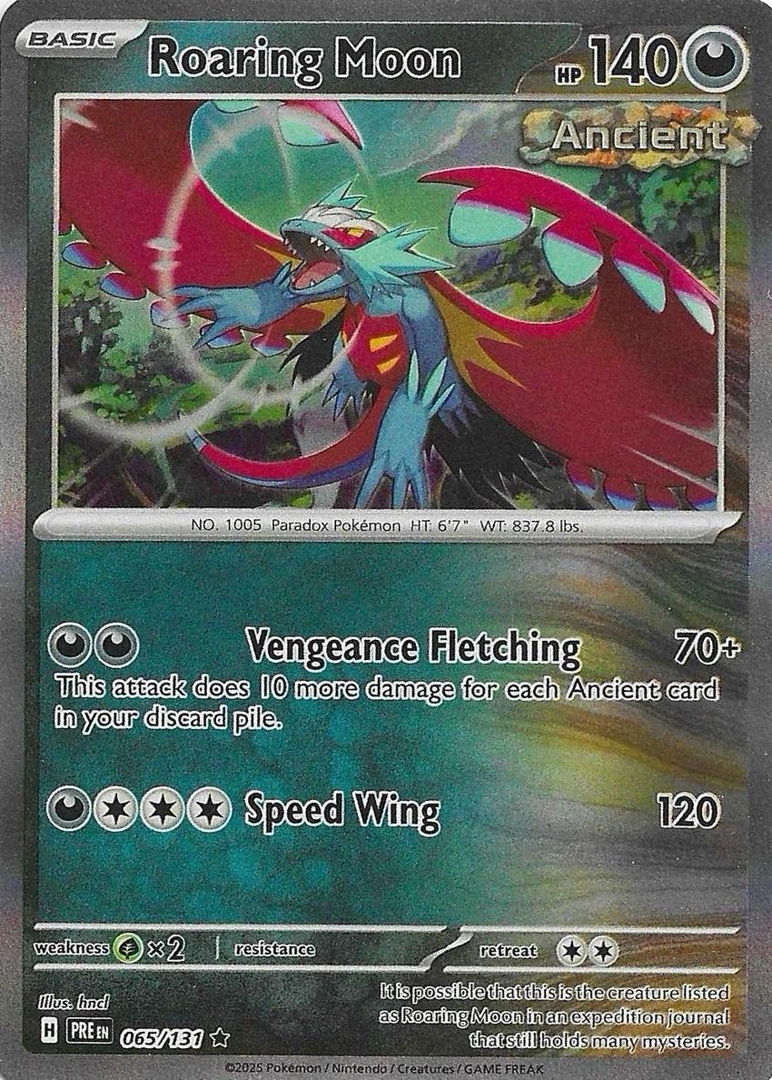 Roaring Moon 2025 Pokemon Scarlet & Violet Prismatic Evolutions