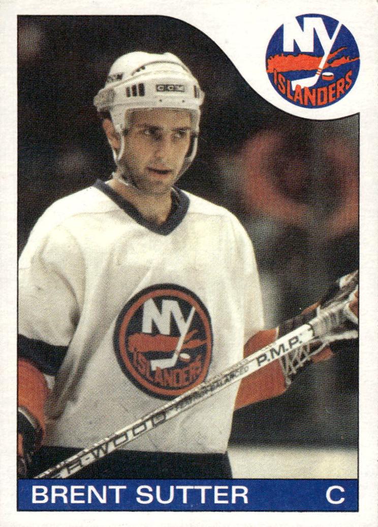 1985 Topps Brent Sutter #107 card