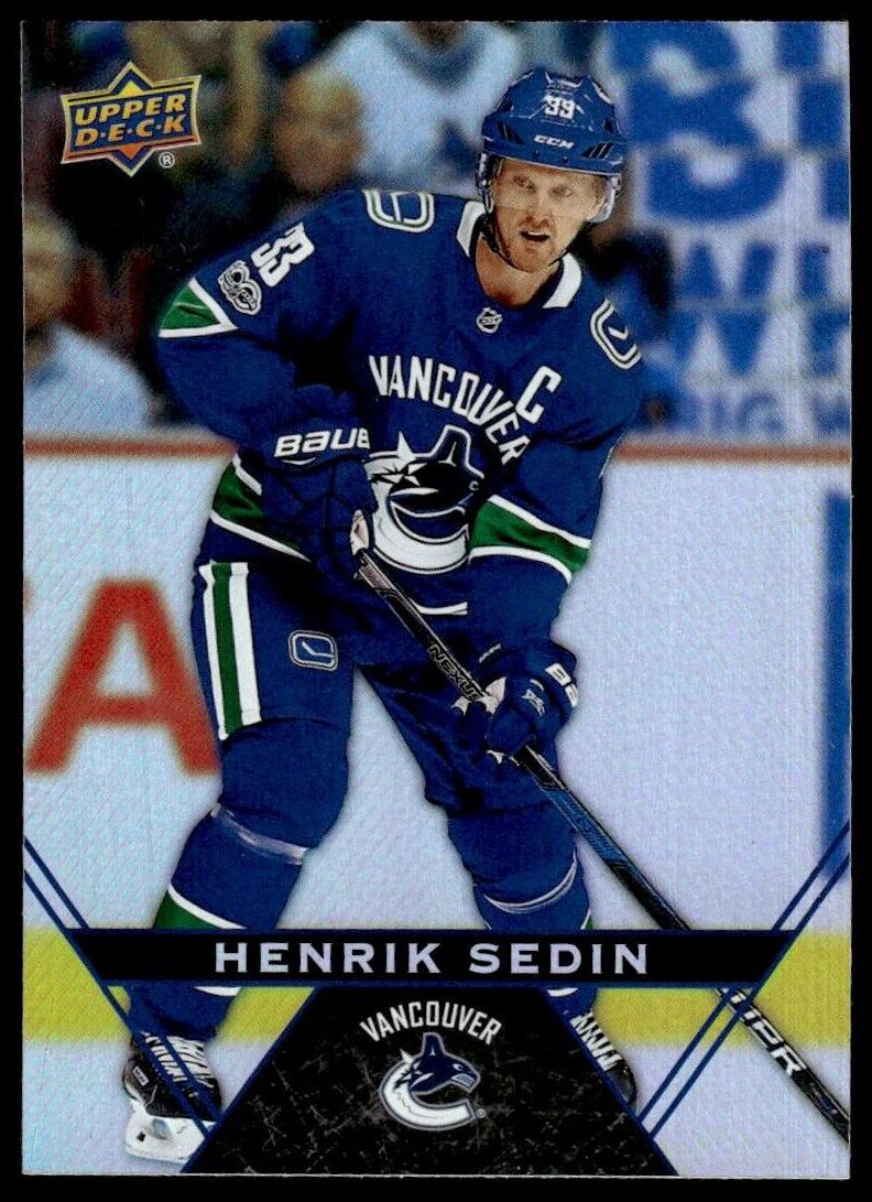 2018 Upper Deck Tim Hortons Henrik Sedin #18 card