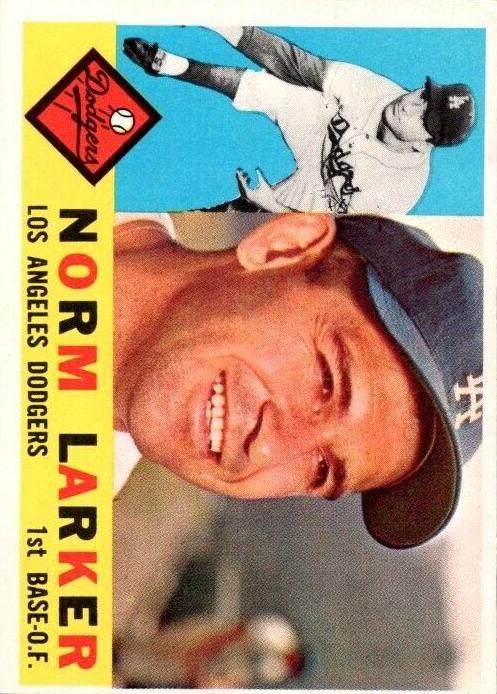 1960 Topps Norm Larker #394 card