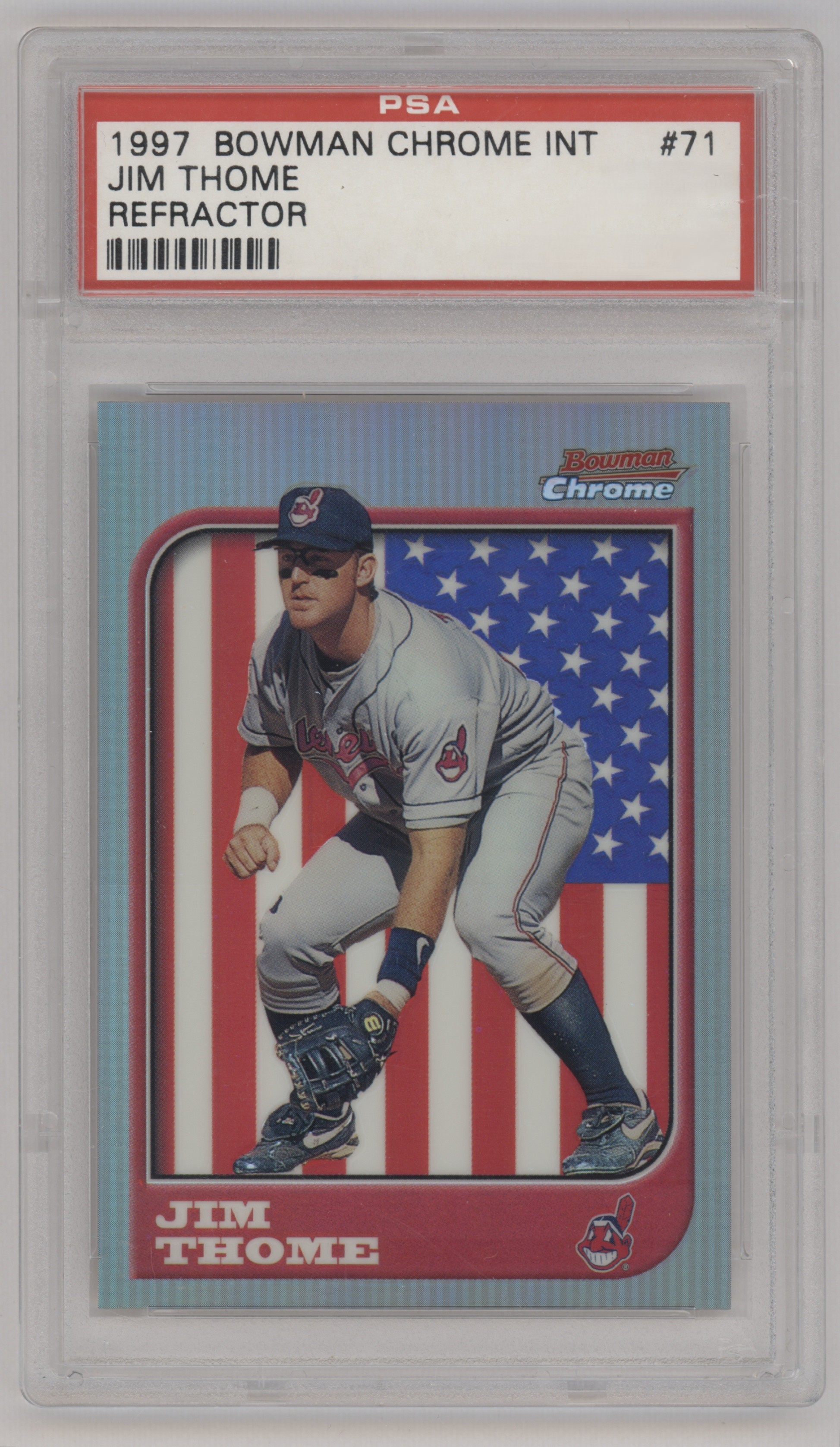 1997 Bowman Chrome Baseball Refractor Jim Thome #71