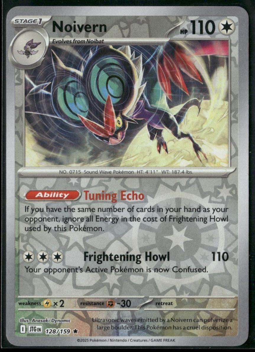 Noivern 2025 Pokemon Scarlet & Violet Journey Together Reverse Holo
