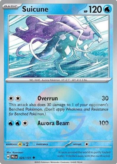 Suicune 2025 Pokemon Scarlet & Violet Prismatic Evolutions Poke Ball