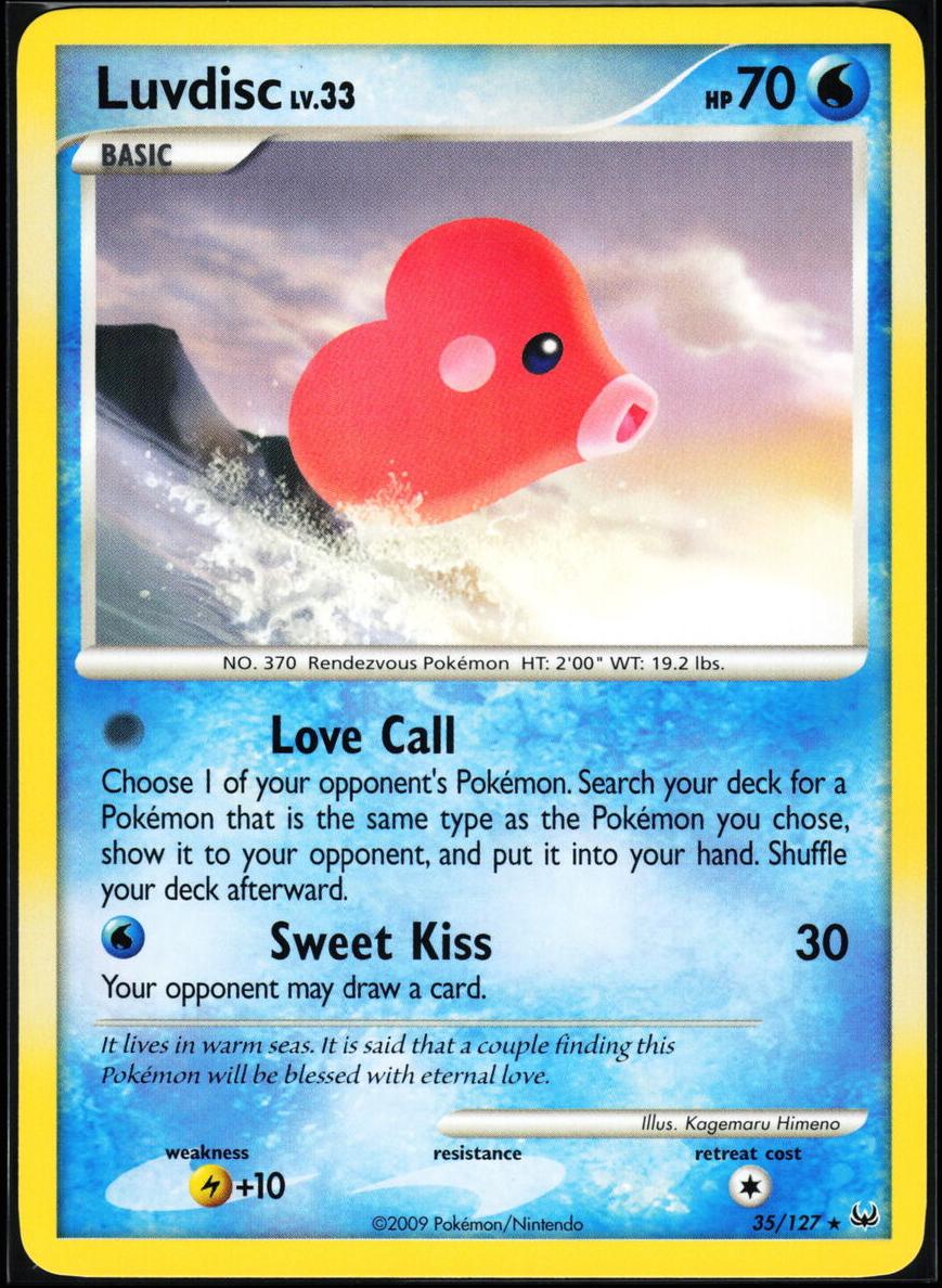 Luvdisc 2009 Pokemon Platinum