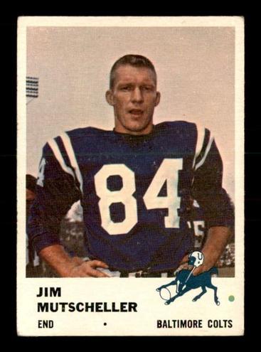 1961 Jim Mutscheller #34