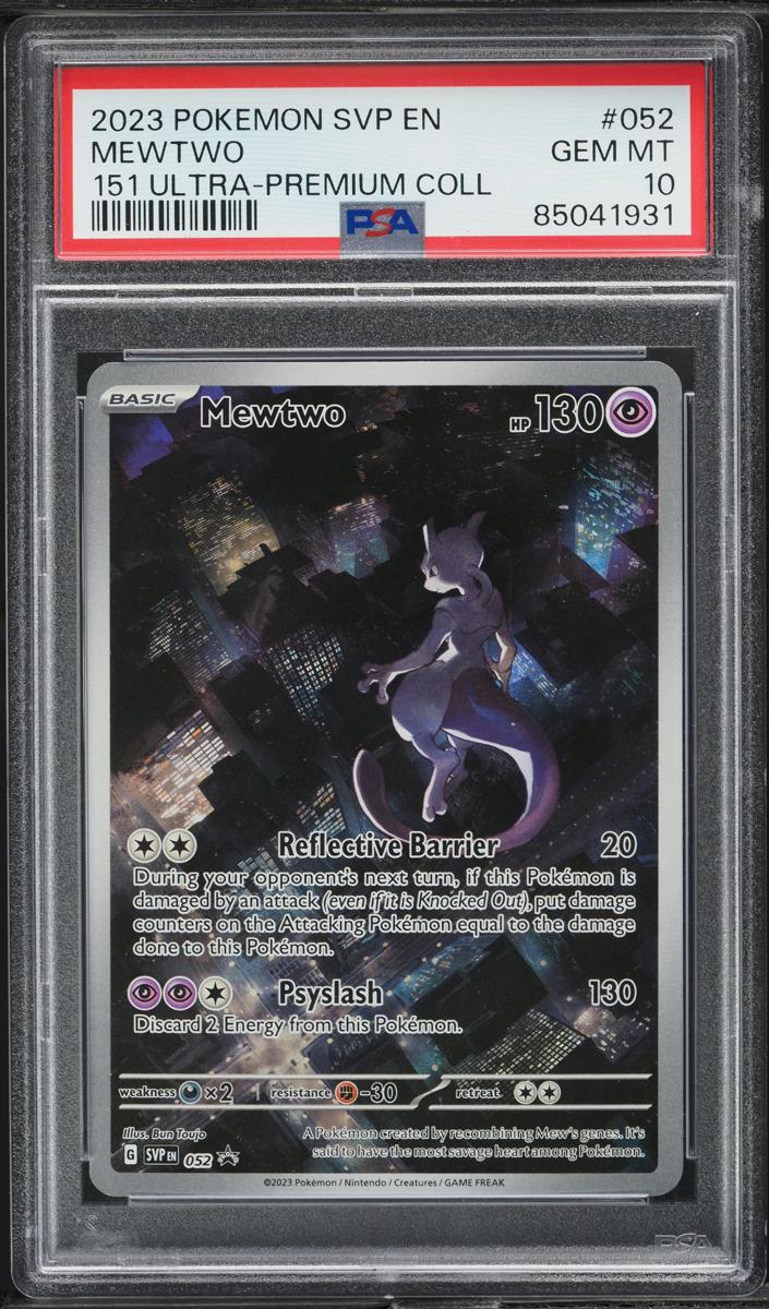Mewtwo 2023 Pokemon Scarlet & Violet 151 Black Star Promos Ultra-Premium Collection