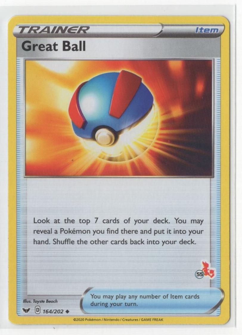2020 Pokemon Battle Academy Great Ball #55 card