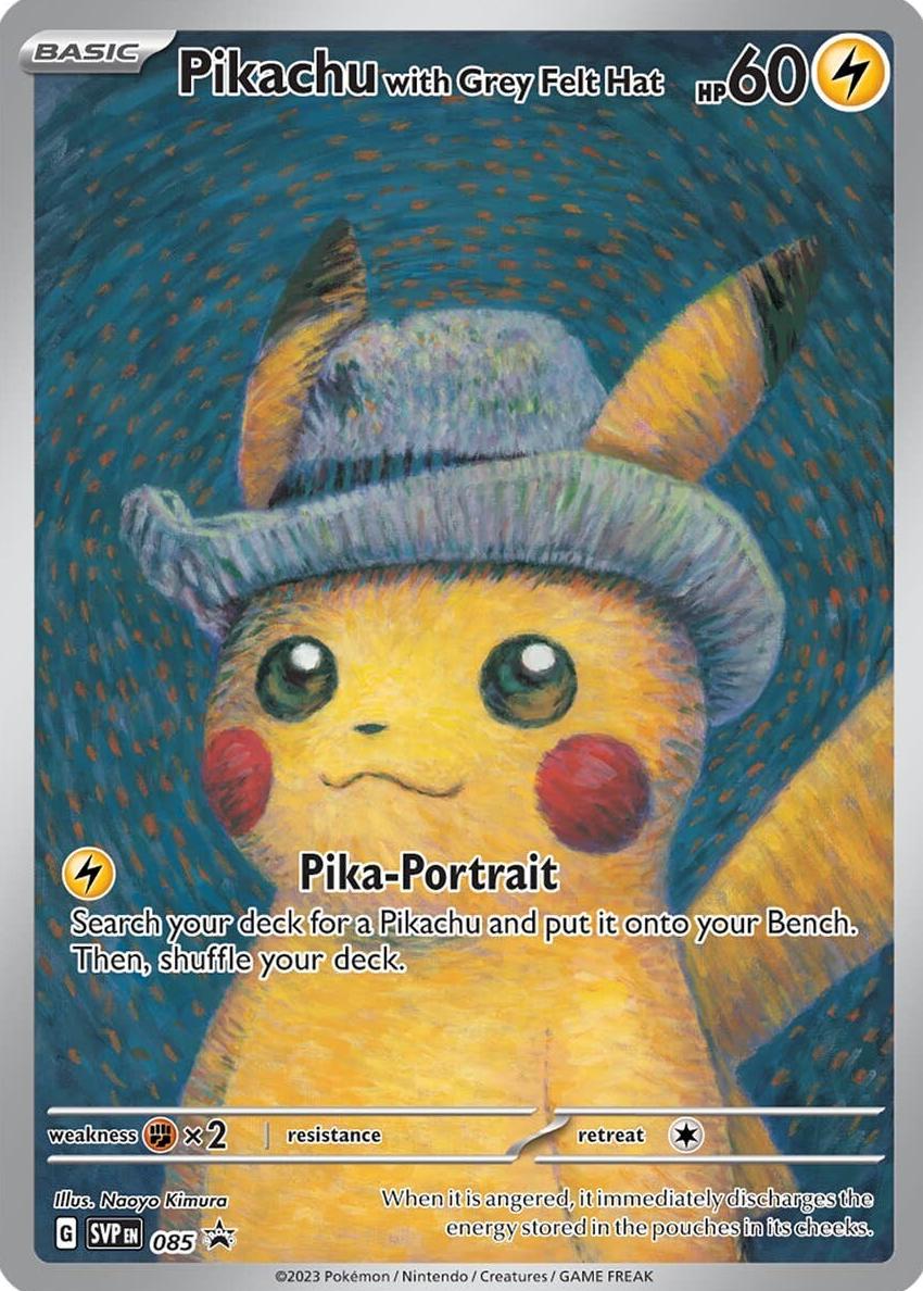 2023 Pokemon POKEMON X VAN GOGH #085 Pikachu front