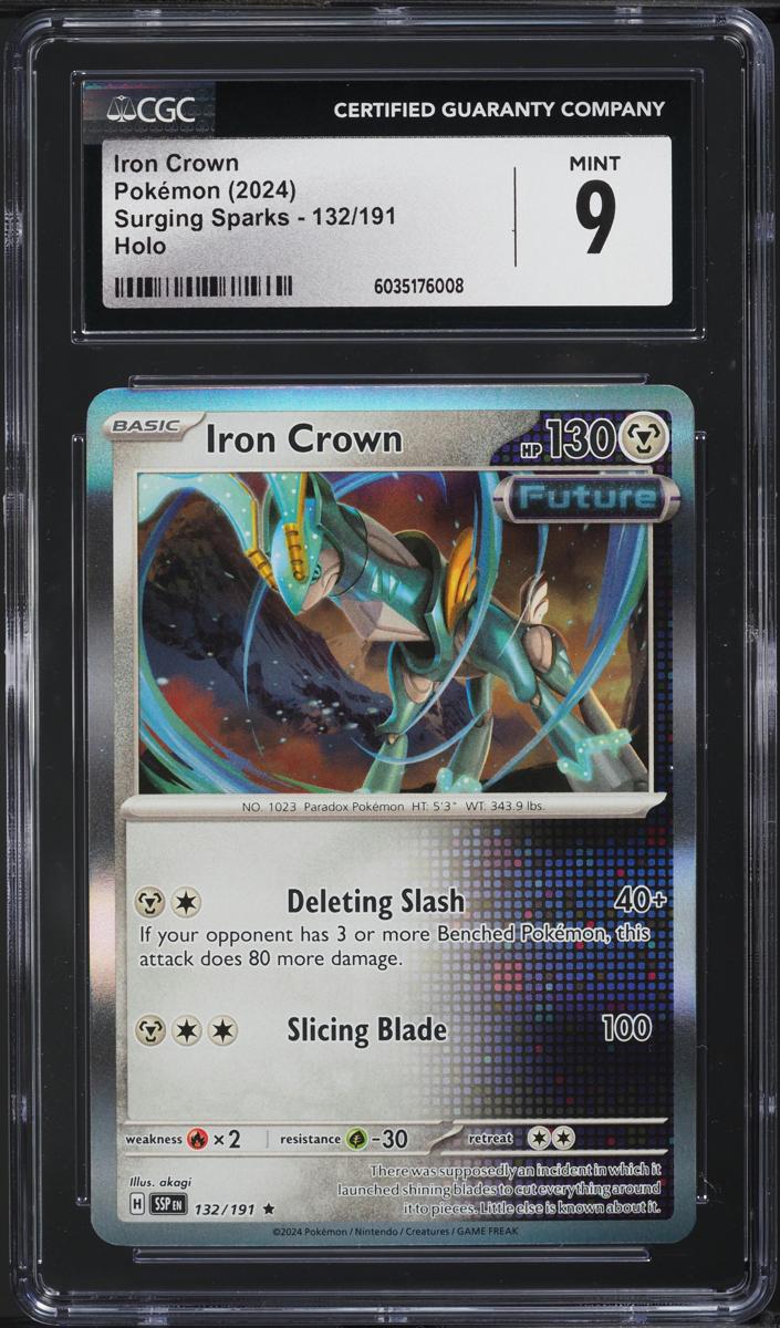 Iron Crown 2024 Pokemon Scarlet & Violet Surging Sparks