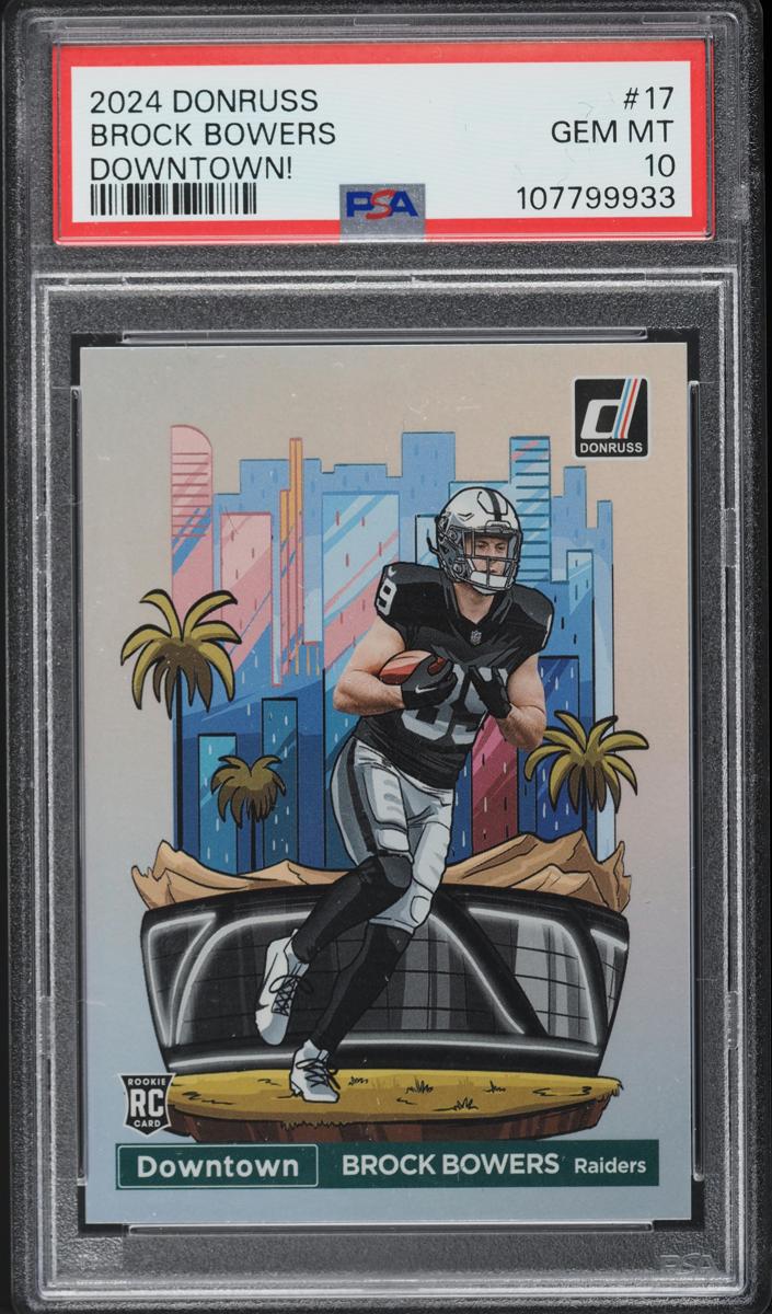 Brock Bowers 2024 Panini Donruss Downtown! Football