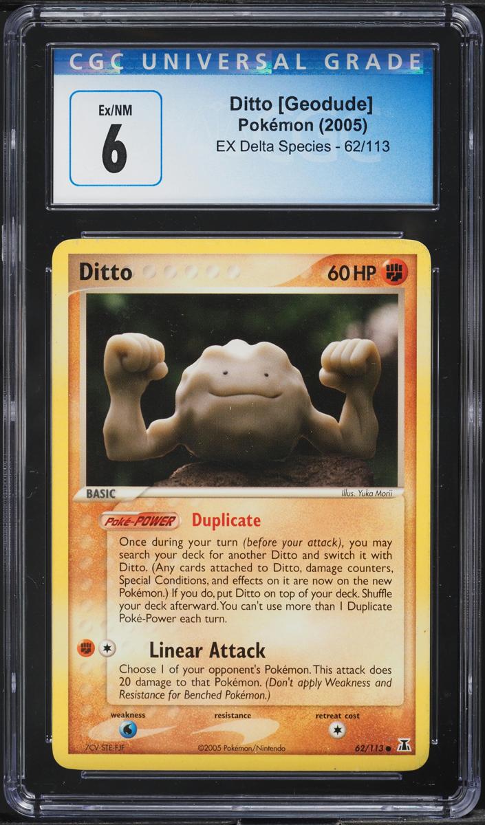 Ditto Geodude 2005 Pokemon EX Delta Species