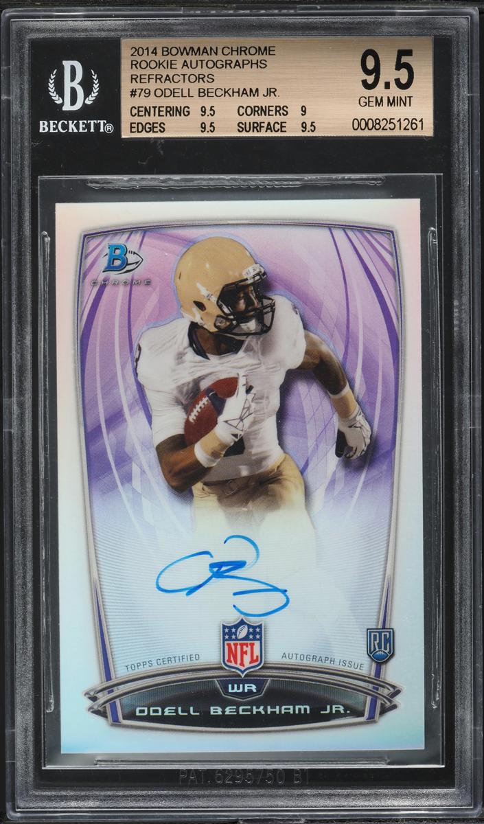 Odell Beckham Jr. 2014 Bowman Chrome Football RCRA-OB Refractor image
