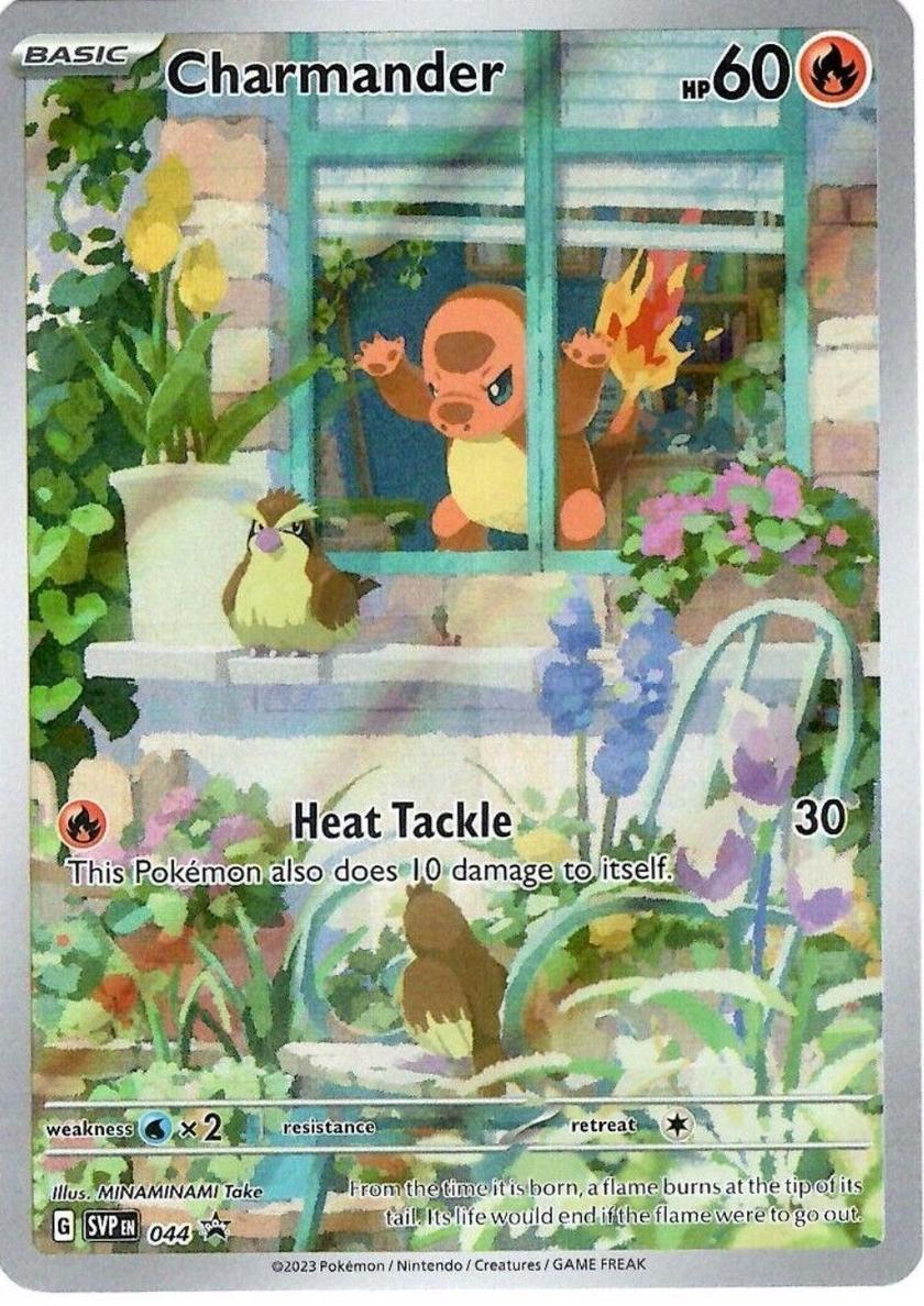 2023 Pokemon Black Star Promo Obsidianflamesetb Obsidian Flames Etb #044 Charmander front