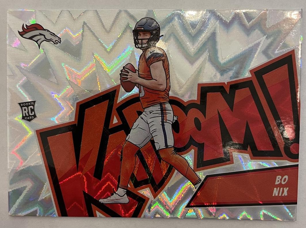 2024 Panini Absolute Kaboom Horizontal Bo Nix #9 card