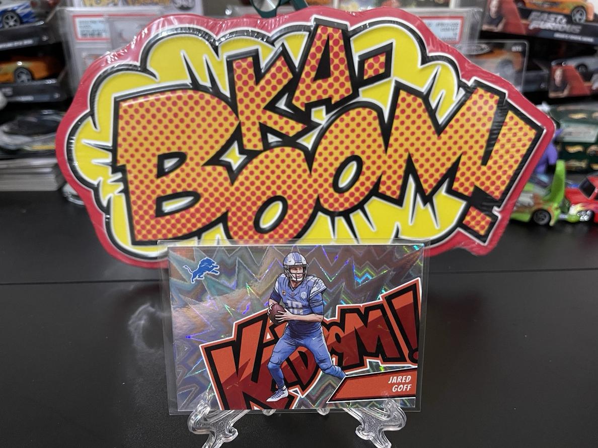 Jared Goff 2024 Panini Absolute Kaboom Horizontal Football